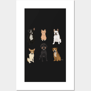 Dog Portraits Sticker Set Posters and Art